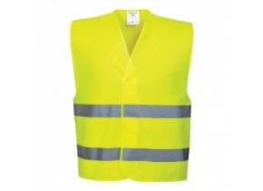 WEB_212100266.jpg GILET ALTA VIS. 2 BANDE GIALLO O ARANCIO TG. S/M-4XL/5XL - immagine 1