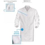 CAMICE ALIMENTARE BIANCO TASCHE INTERNE TG. XS-3XL