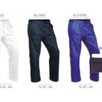 PANTALONE GABARDINE ROBERTA BIANCO, BLU NAVY/ROYAL TG.XS-3XL