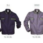 GIUBBA UNISEX BICOLORE BLU NAVY-GRIGIO TG. XS-3XL