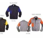 GIUBBA GABARDINE BICOLORE CON ZIP EXTRA TAGLIA - 4XL