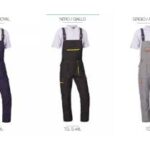 SALOPETTE GABARDINE BICOLORE CON TOPPE EXTRA TAGLIA - 4XL