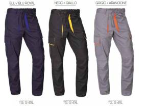 WEB_212100590.jpg PANTALONE GABARDINE BICOLORE MULTIT. CON TOPPE TG.4XL - immagine 1