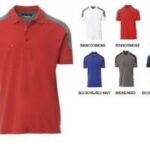 POLO COMPANY BICOLORE MAN.CORTA C/TASCHIN.VARI COL.TG.XS-5XL