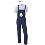 SALOPETTE FELPATA BLU TG. S-3XL
