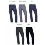 PANTALONE FELPATO BICOLORE TG. XS-3XL