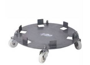 WEB_217600009.jpg BASE CORALLO ACCIAIO GIREVOLE RUOTE CONTENITORE S/COPERCHIO - immagine 1