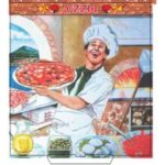 BOX PIZZA VEGETALE "POMODORO" 32,5X32,5