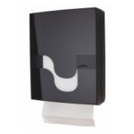 DISPENSER MEGAMINI NERO ASCIUGAMANI PIEGATI "V"