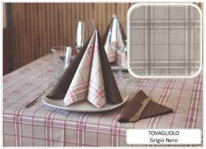 WEB_284300054.jpg TOVAGLIOLO AIRLAID BIO SCOZZESE GRIGIO/NERO 40X40 - immagine 1