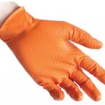 GUANTI NITRILE REFLEXX N85 ARANCIONI S/P. TG. L - 8/8,5