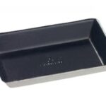 ASSIETTE QUARTZ PULPE DE CANNE LAMINÉE NOIRE 160X100 MM