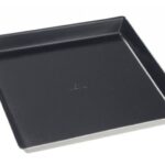ASSIETTE QUARTZ PULPE DE CANNE LAMINÉE NOIRE 160X160 MM