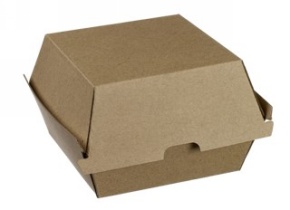WEB_317800099.jpg SCATOLA PER HAMBURGER PREMIUM PICCOLA 130X130X83 MM - immagine 1
