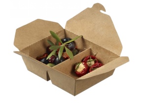 WEB_317800179.jpg BOITE REPAS ECOKRAFT S 2 COMPARTIMENTS 800 ML 168X135X50 MM - immagine 1