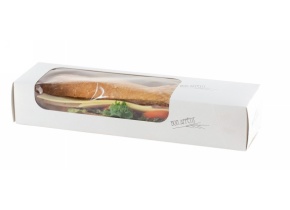 WEB_317800183.jpg SCATOLA PER PANINI PREMIUM CON FINESTRELLA 290X75X55 MM - immagine 1