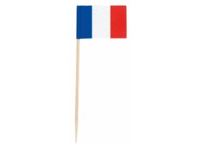 WEB_317800260.jpg STECCHINO BANDIERA FRANCESE 80 MM - immagine 1
