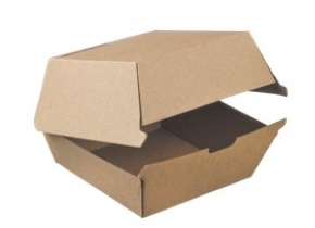 WEB_317800261.jpg SCATOLA PER HAMBURGER GRANDE ECOKRAFT 170X170X80 MM - immagine 1