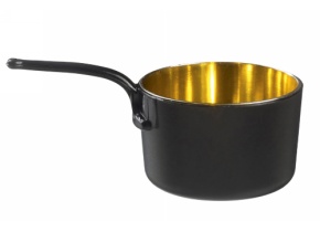 WEB_317800278.jpg CASSEROLE ESKOFFIÉ 45 ML NOIR/DORÉ PAR 24 - immagine 1
