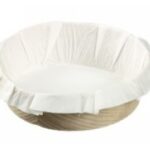 TEGLIA CIRCOLARE LEGNO CON CARTA FORNO Ø 140 MM