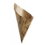 CORNET FEUILLE BAMBOU HAUTEUR 170MM DIAMÈTRE 70MM PAR 100