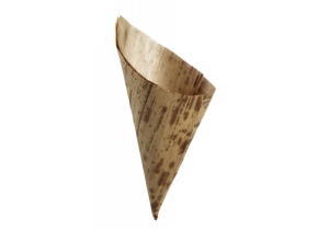 WEB_317800300.jpg CORNET FEUILLE BAMBOU HAUTEUR 170MM DIAMÈTRE 70MM PAR 100 - immagine 1