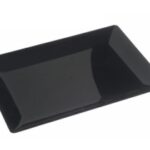 VASSOIO FLUID NERO 340X240 MM