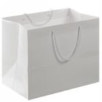 BORSA CARTA VERNICIATA BIANCA