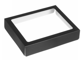 WEB_317801107.jpg COPERCHIO NERO CON FINESTRA PER VASSOIO FENIX 1/2 GN - immagine 1