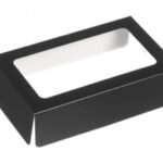 COPERCHIO NERO CON FINESTRA PER VASSOIO FENIX 1/4 GN