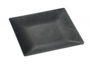 WEB_317801125.jpg PIATTO FLUID PP NERO 160X160 MM - ZIGRINATO - immagine 1