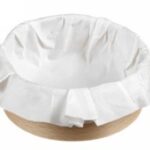 TEGLIA CIRCOLARE LEGNO CON CARTA FORNO Ø 100 MM