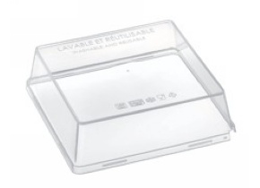 WEB_317801351.jpg COPERCHIO PER PIATTO QUARTZ PP BIANCO 130X130 MM - immagine 1