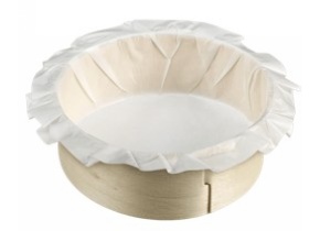 WEB_317801414.jpg TEGLIA CIRCOLARE LEGNO CON COCCA + CARTA FORNO Ø125 MM - immagine 1