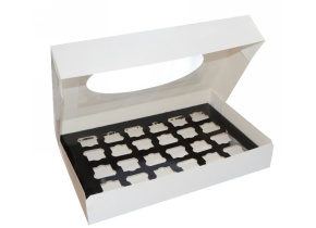 WEB_DUNI165206.jpg SCATOLA TRASPORTO CATERING MEDIUM 460X310X80 CARTONE BIANCO - immagine 1