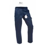 PANTALONE MULTITASCHE MASSAUA BLU EXTRA TAGLIA - 4XL