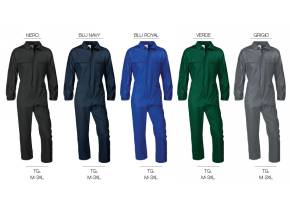 WEB_MW80G.jpg TUTA INTERA GABARDINE ROBERTA VARI COLORI TG. M-3XL - immagine 1