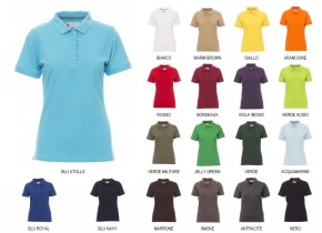 WEB_VENICE_LADY.jpg POLO VENICE LADY PIQUET MANICA CORTA VARI COLORI TG. XS-2XL - immagine 1