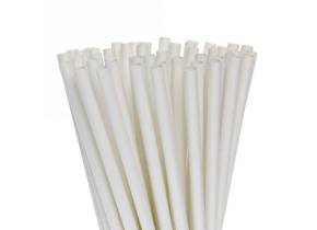 WEB_057400030.jpg CANNUCCE BIANCHE RIGIDE PLA 6X210 MM - immagine 1