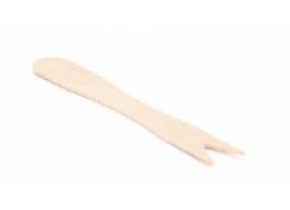 WEB_057401145.jpg FORCHETTINA 2 PUNTE LEGNO 85MM NATURALE 85 MM - immagine 1