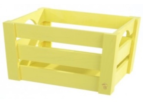 WEB_057401193.jpg CASSETTA SVASATA LEGNO GIALLO GIALLO 28X22X14,5 CM - immagine 1