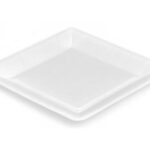 PIATTO QUADR.CART.BIANCO 23X23CM N/LAMINATO BIANCO 23X23CM