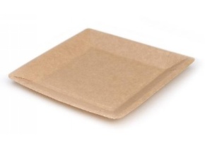 WEB_057401217.jpg PIATTI QUADR.CARTONCINO AVANA 25X25CM KRAFT 20X20 CM - immagine 1