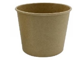 WEB_057401359.jpg CONTENIT.CART.KRAFT 8OZ LAMIN.PE.337G+15PE Ø90*62H* Ø72MM - immagine 1