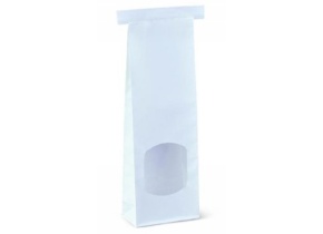 WEB_057401490.jpg SACCHETTO C/FINESTRA LAMINATO BIANCO 260X88X47 MM - immagine 1