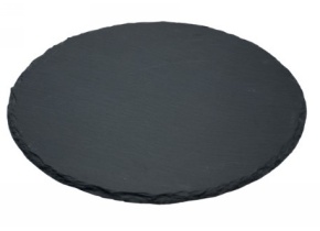 WEB_057401793.jpg PIATTO ROT.ARDESIA NERO DIAM. 25 CM - immagine 1
