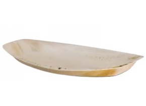 WEB_057402019.jpg VASSOIO SUSHI FOGLIA PALMA C/COP.TRASP. 170X120X4HMM - 150ML - immagine 1