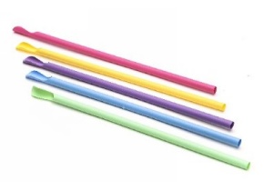 WEB_057402021.jpg CANNUCCE CON CUCCHIAINO IN PLA COLORI MISTI 6X210 MM - immagine 1