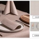 TOVAGLIOLO POCKET  AIRLAID CROCHET NOCCIOLA