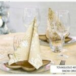 TOVAGLIOLO SNOW 40X40 CM ORO